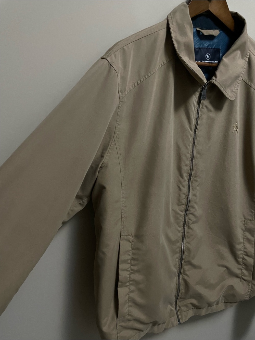 Hart Schaffner Marx Lightweight Tan Jacket Men’s Medium - Picture 7 of 13